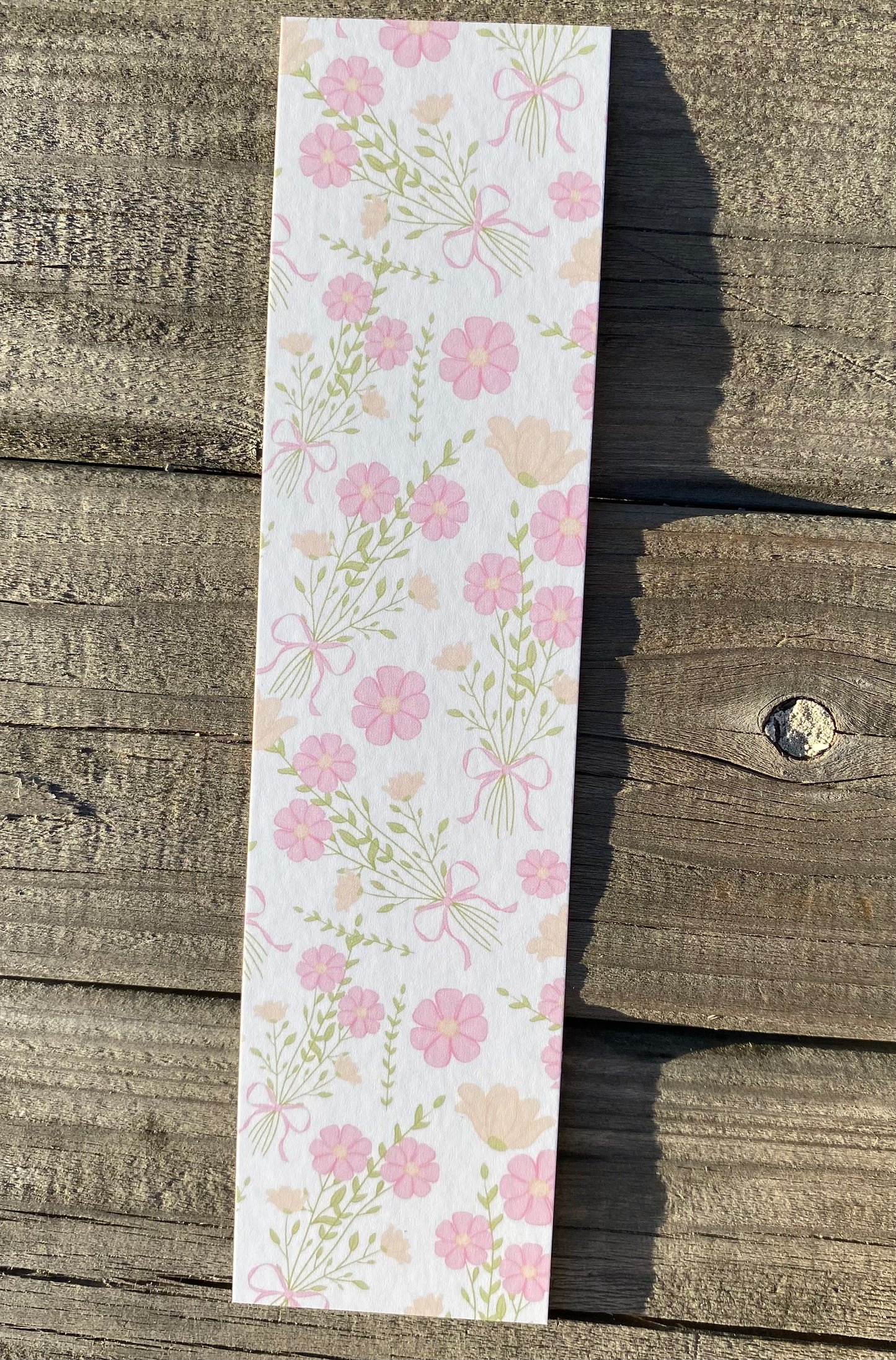 Flower Bow Bouquet Bookmark