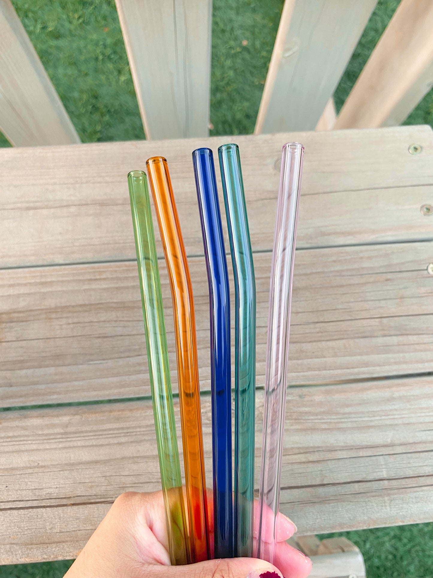 Colorful Glass Straws