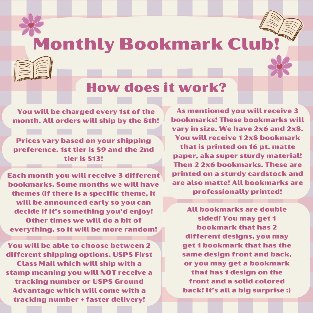 Monthly Bookmark Club