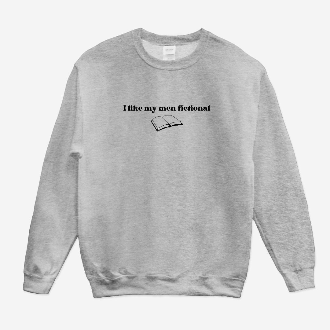 I like my men fiction crewneck