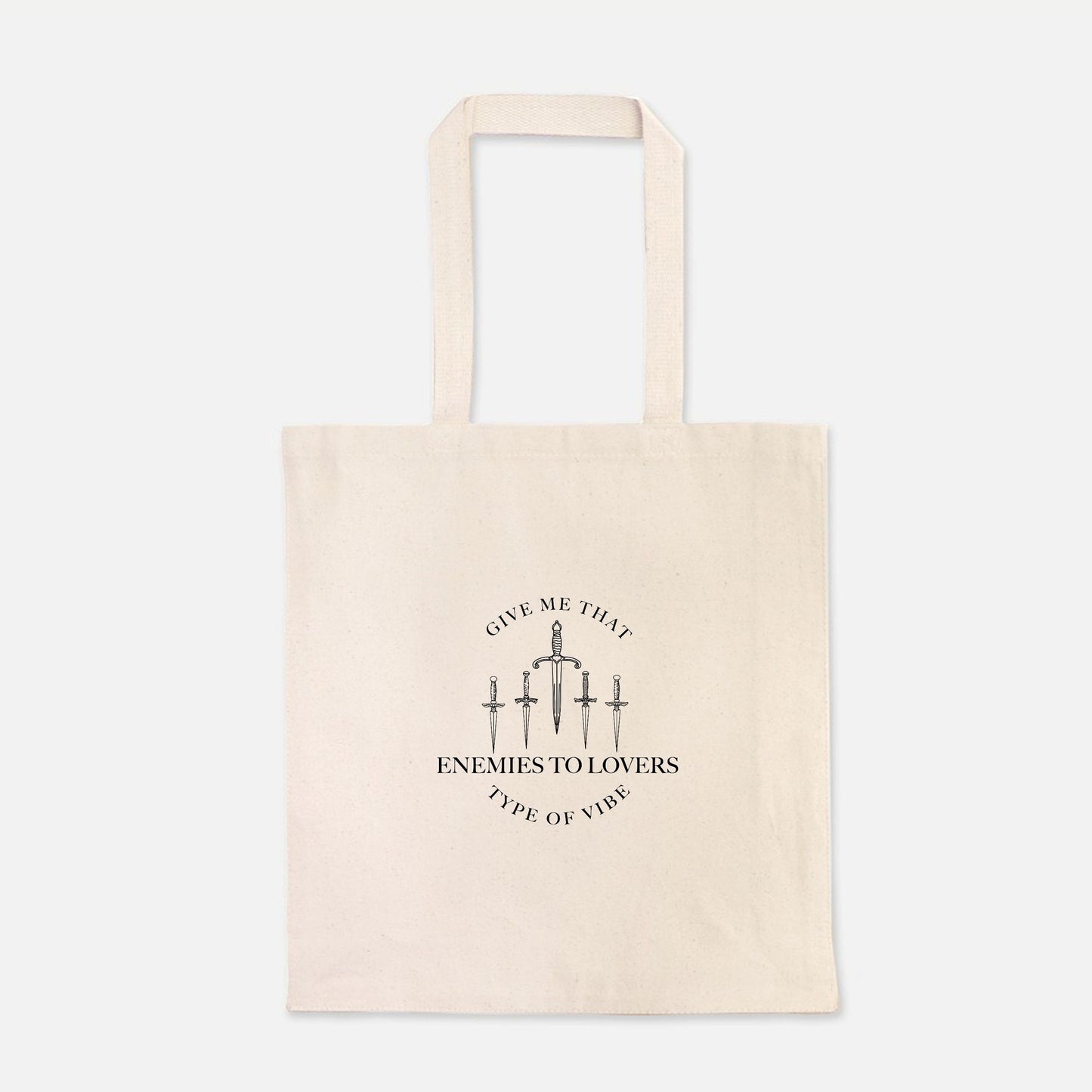 Enemies to lovers tote bag